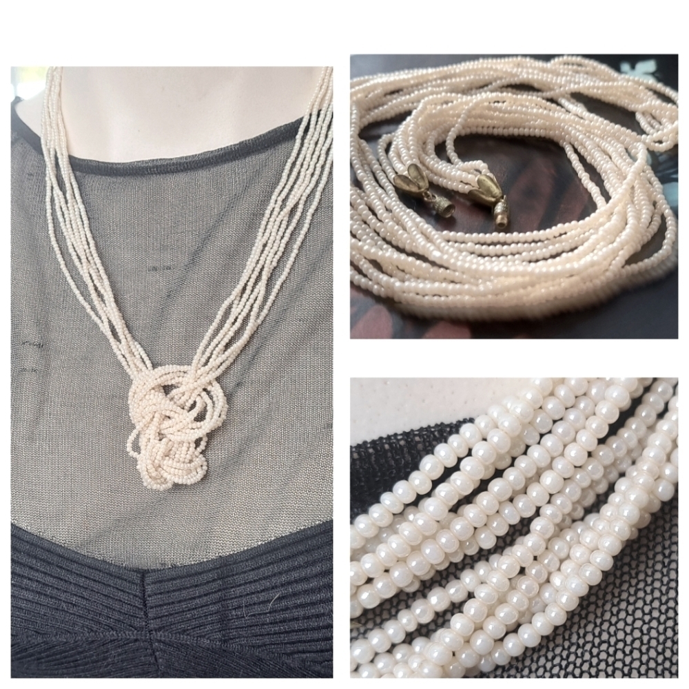 Multistrand mini seed necklace - Picture 1 of 7
